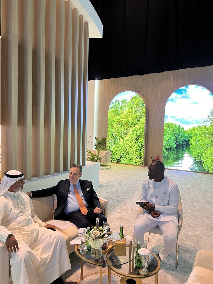 ebnonie's tweet photo. I thoroughly enjoyed meeting and exchanging ideas with His Excellency, the Secretary General of OPEC. The ADIPEC forum is the leading platform for forging Middle East and Africa partnerships. @ADIPECOfficial @PresidentBio @VP_Jalloh @dsengeh @ADNOCGroup @aramco https://t.co/HtLeHKJq3d