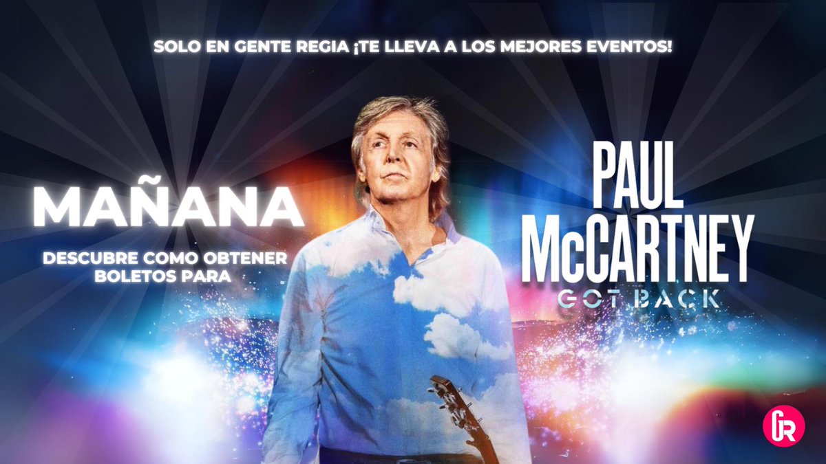 Hoy, hoy, muy pendiente hoy lunes en <a href="/genteregiatv/">Gente Regia</a> porque diremos las bases para que te puedas llevar boletos y disfrutar del concierto más esperado del año!!! <a href="/PaulMcCartney/">Paul McCartney</a> con su gira Get Back!!!!!!

#concierto #PaulMcCartneyGotBack