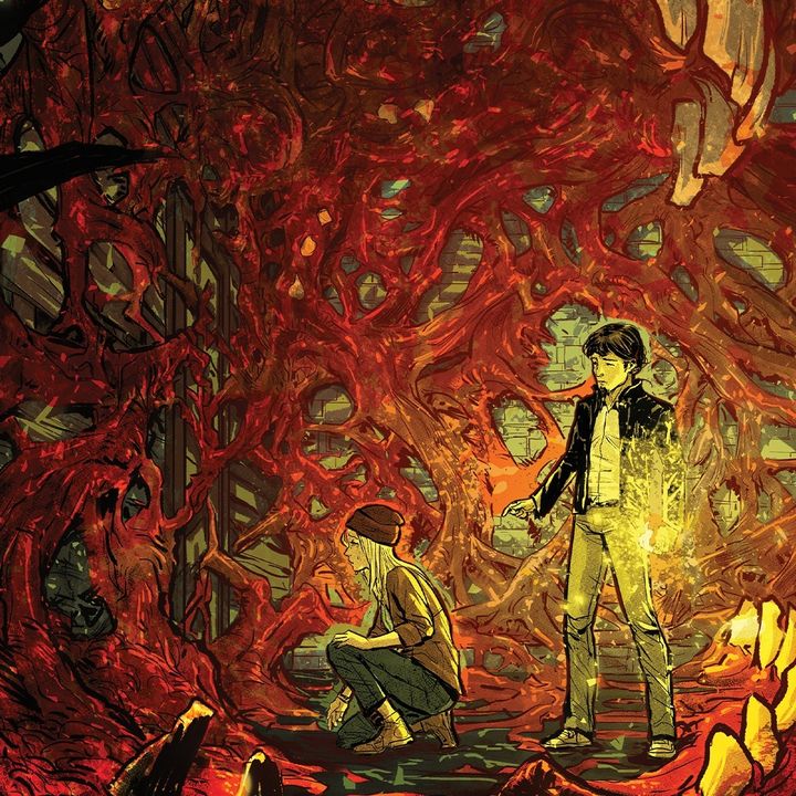 MadCaveStudios's tweet photo. Trying to escape the horror? This town's got eyes everywhere. 👁️

This NCBD, tensions reach a boiling point in the explosive fourth issue of our hit horror series, The Last Wardens!

W: @WrathOfTish &amp; @aFrownieBiscuit
A: Rui Silveira C: @FrancescoSegala
L: @GoFrankGo https://t.co/3gBYbKxsHu