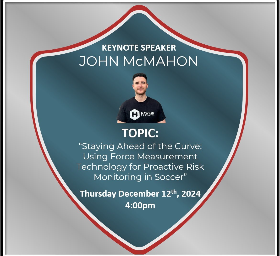 📈Stay Ahead of the Curve with Dr. John McMahon📈

Join us at the 2024 PSPA Conference for Dr. John McMahon’s keynote on using force measurements for proactive risk monitoring in soccer.

🔗 Register today—link in bio!

#PSPA2024 #SportsScience