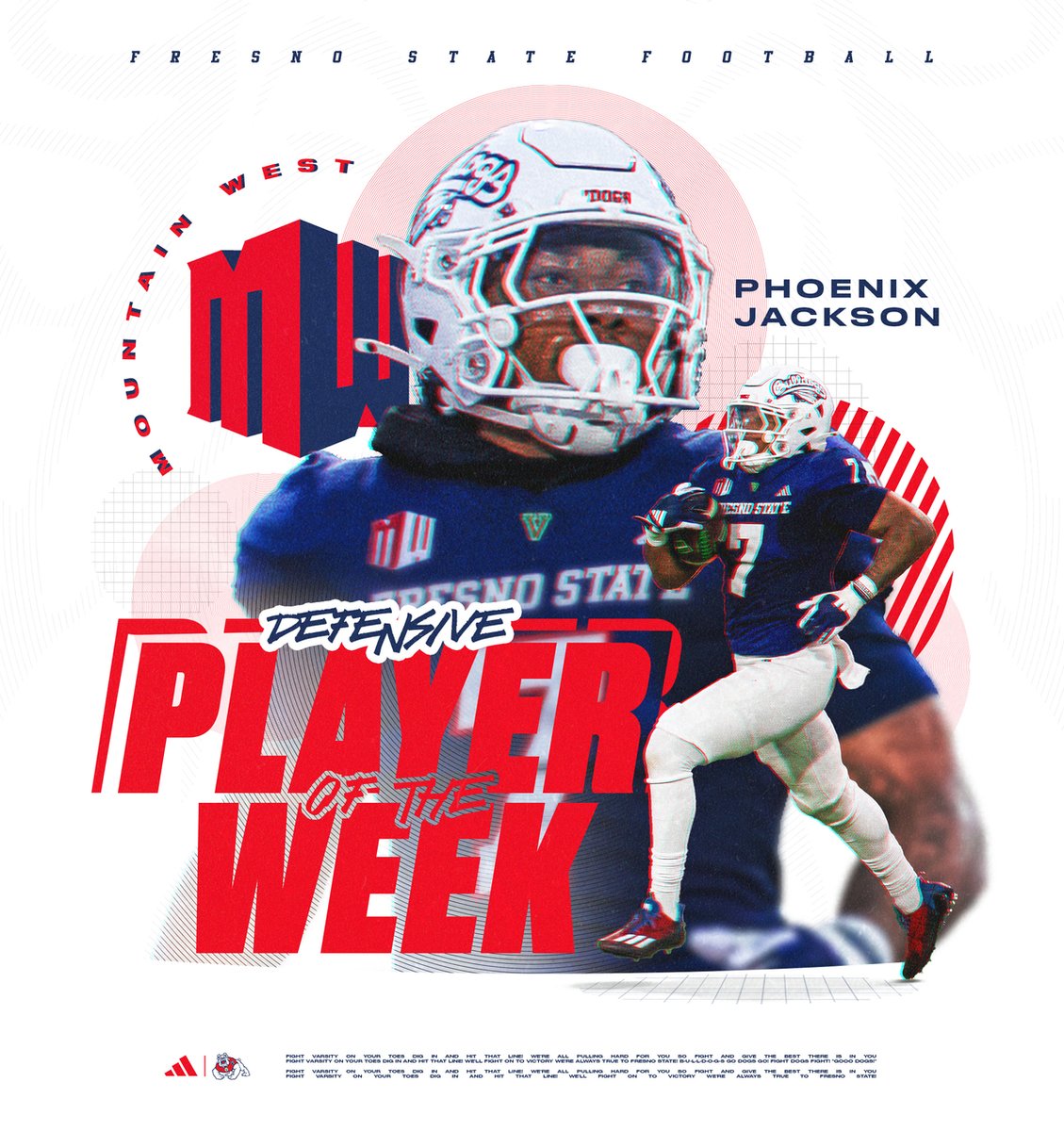 Fresno State Football (@fresnostatefb) on Twitter photo โ๏ธ๐๐จ๐ฎ๐ง๐ญ๐๐ข๐ง ๐๐๐ฌ๐ญ ๐๐๐๐๐ง๐ฌ๐ข๐ฏ๐ ๐๐ฅ๐๐ฒ๐๐ซ ๐จ๐ ๐ญ๐ก๐ ๐๐๐๐ค
congratulations, <a href="/PhoenixJackso19/">Phoenix Jackson</a> ๐ค โ๏ธ๐๐จ๐ฎ๐ง๐ญ๐๐ข๐ง ๐๐๐ฌ๐ญ ๐๐๐๐๐ง๐ฌ๐ข๐ฏ๐ ๐๐ฅ๐๐ฒ๐๐ซ ๐จ๐ ๐ญ๐ก๐ ๐๐๐๐ค
congratulations, <a href="/PhoenixJackso19/">Phoenix Jackson</a> ๐ค
