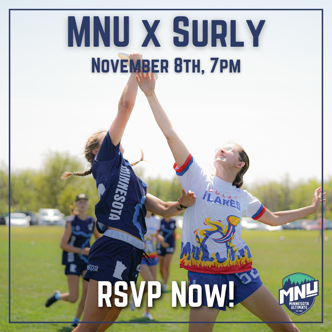 🍻 Join us THIS FRIDAY, November 8th at 7 PM in Scheid Hall at Surly Brewing! A portion of drink sales (alcoholic and non-alcoholic) will go toward scholarships, helping more youth participate. 

🔗 RSVP here: form.jotform.com/242904548988171