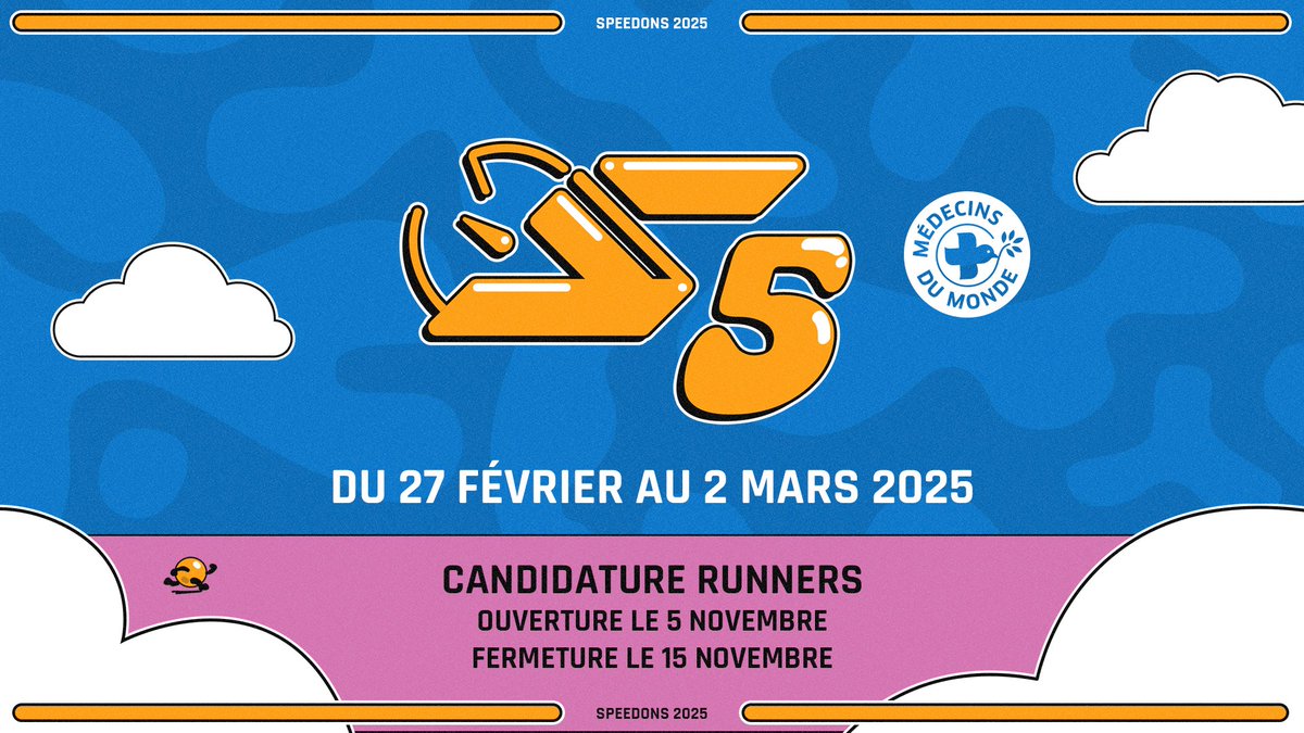 Répétez vos routes, affûtez vos glitches.

Les candidatures ouvrent demain !