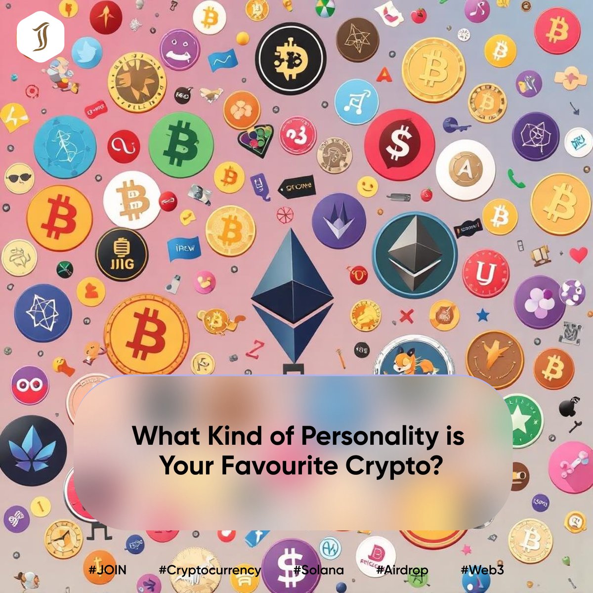 joineco's tweet image. Imagine your favourite crypto as a person…

Would it be bold like BTC? Creative like ETH? Or quirky like DOGE?

Tell us which crypto has a personality like yours!

#DecentralizeEverything #TrustlessTech #JOIN #Web3 #Airdrop #Cryptocurrency #Solana #jointoken #joinda