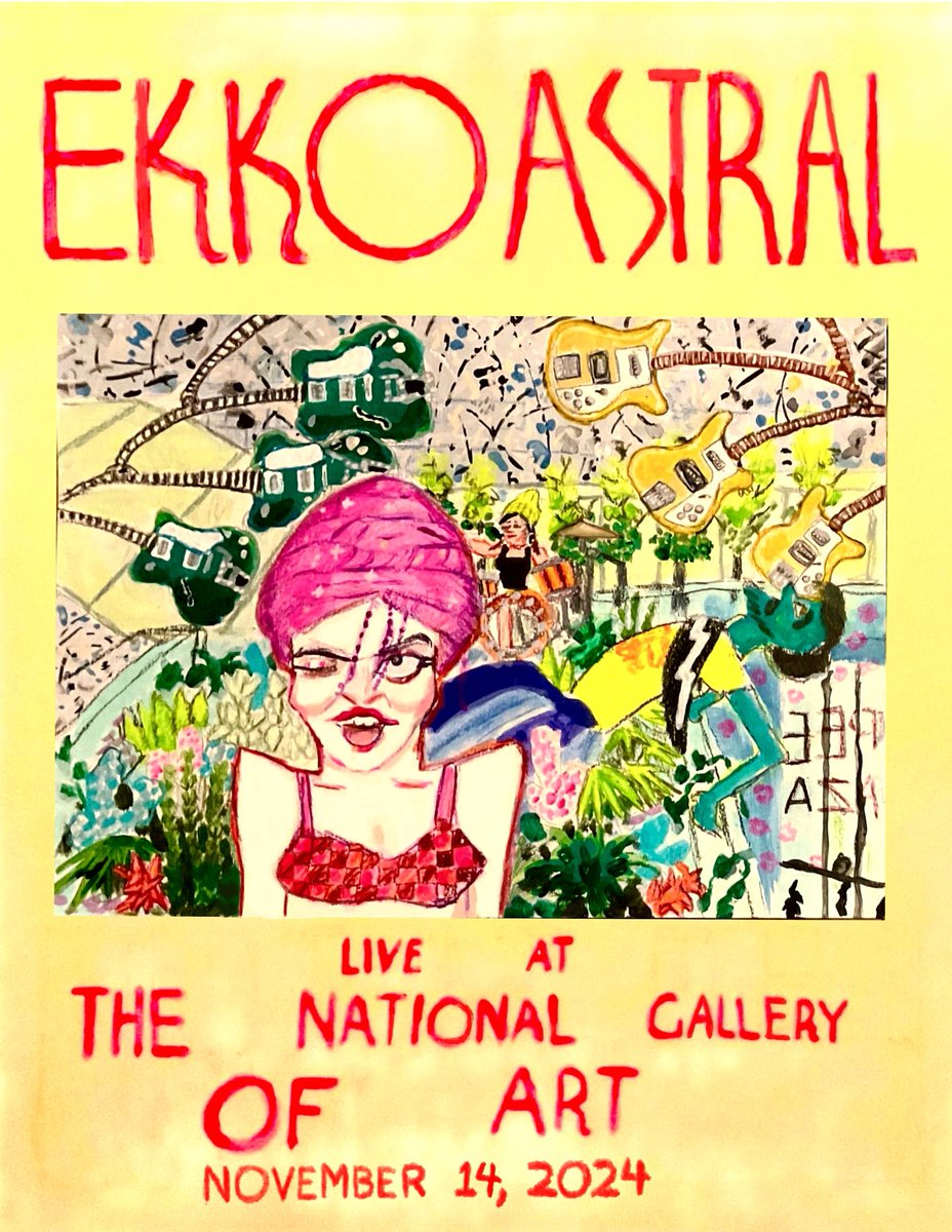 next thursday we're playing at the national gallery of art to celebrate the love we have for the arts and culture that come out of DC. Its a free event, but you do gotta register this week if you wanna be there!