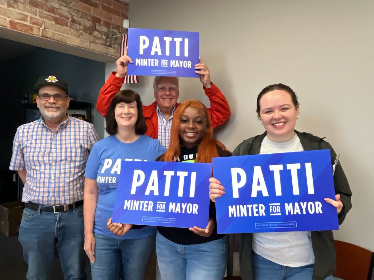 pattiminter4ky's tweet photo. As we head into Election Day, we want to give one last THANK YOU to our incredible team.

30,000 doors knocked, rain or shine, Team Patti carried our message all over Bowling Green.

We are so grateful and so proud to be a part of this movement with you. https://t.co/8esqAF8XM1