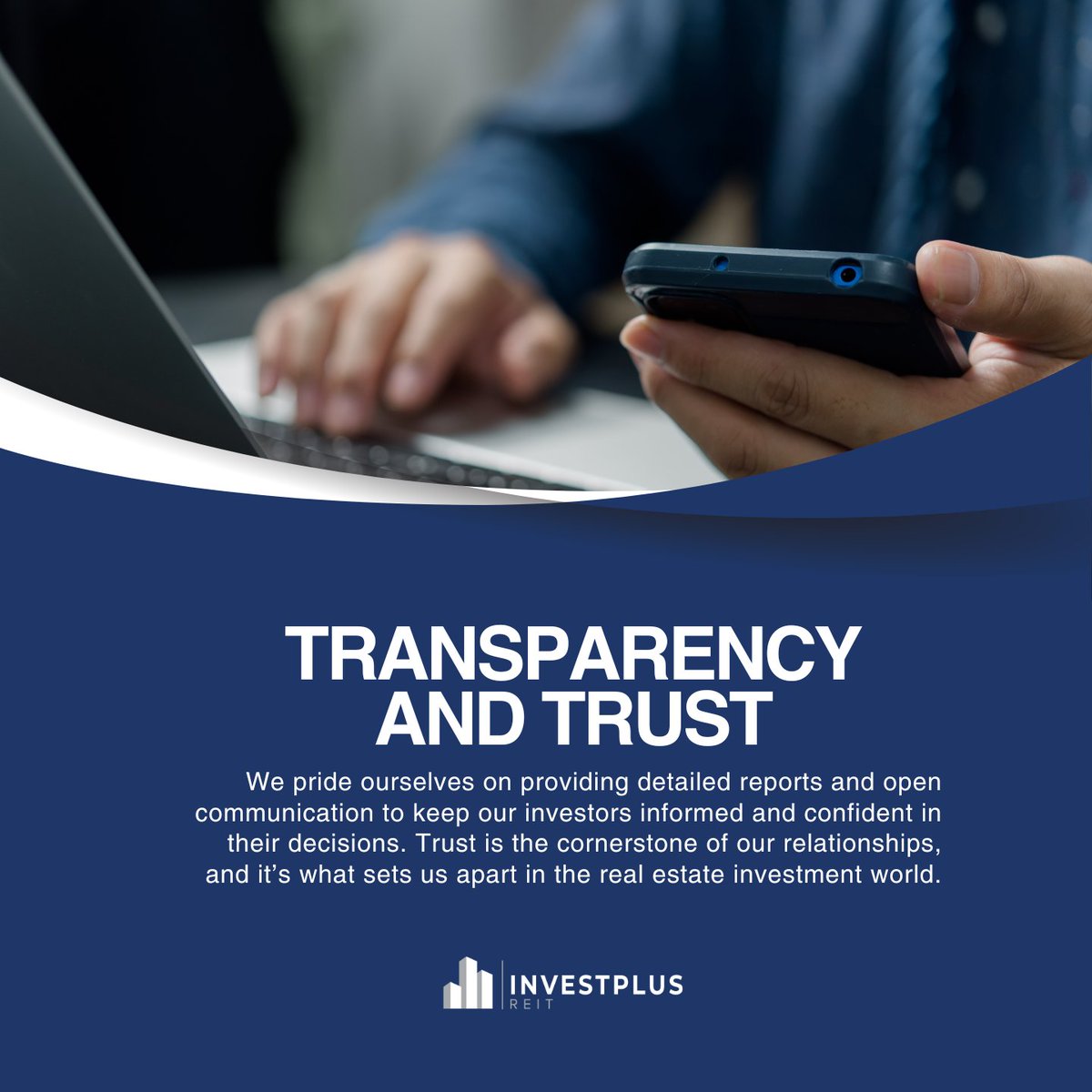 InvestPlusREIT's tweet photo. Investing with InvestPlus REIT means choosing transparency. We provide detailed reports and open communication to keep our investors informed and confident. Trust is our cornerstone in real estate investment.

Book a Discovery Call: https://t.co/kHGS9OwESw

#InvestPlusREIT https://t.co/zpBfsUg83A