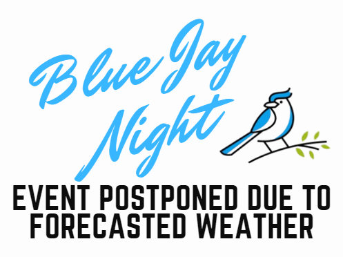 Due to the forecast, we are postponing our scheduled Family Jay Night for tonight.  We will be making decisions for when this event will be rescheduled and letting Blue Jay Families know.
#MJaysMasterpiece