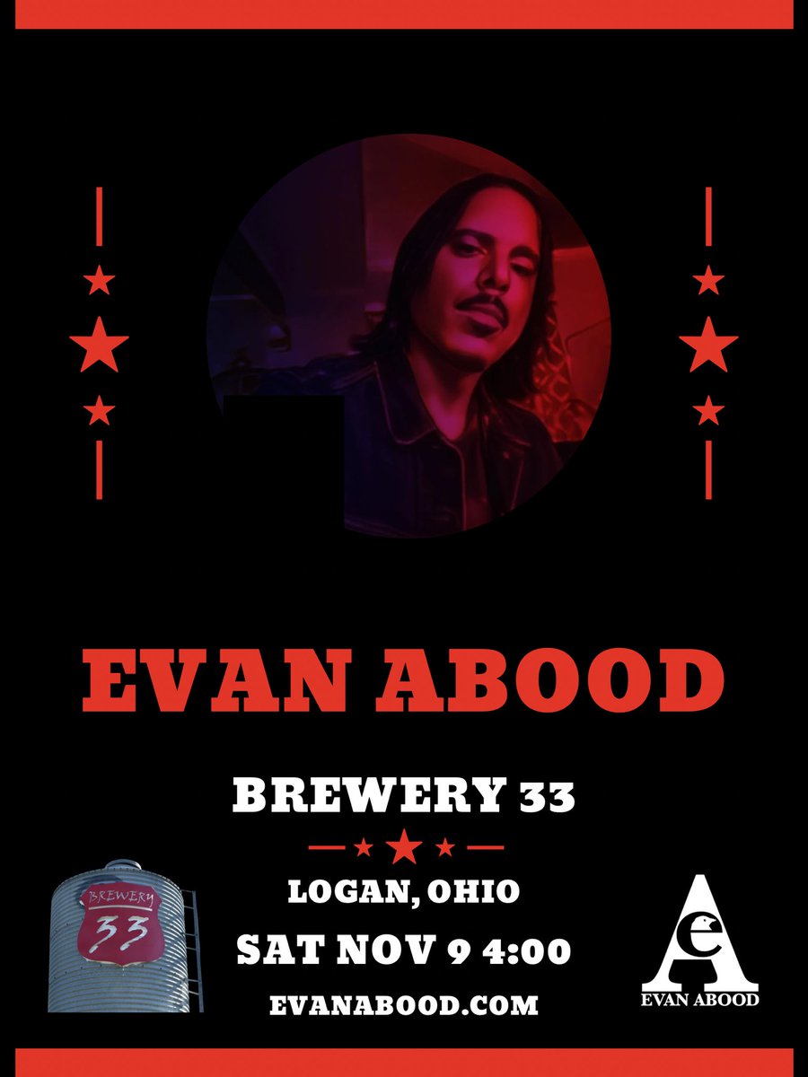 evanabood's tweet image. See you Saturday at brewery 33 in #hockinghills #ohio #singersongwriter
