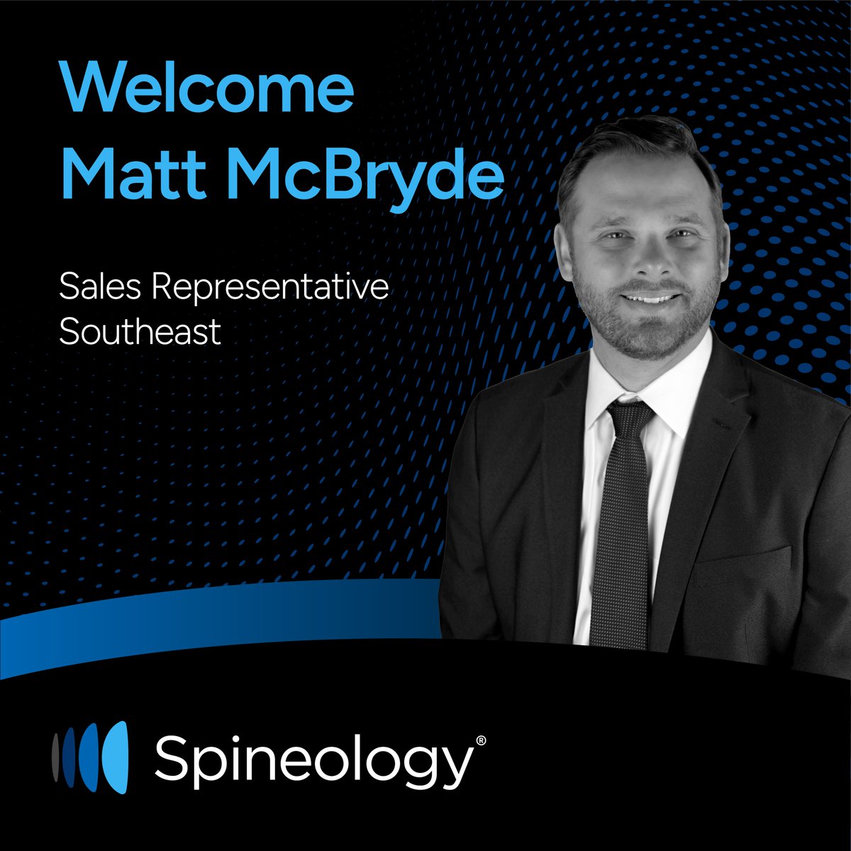 *New Hire Alert*

Spineology is happy to welcome Matt McBryde, Sales Representative Southeast, to the organization. 

Welcome, Matt!
