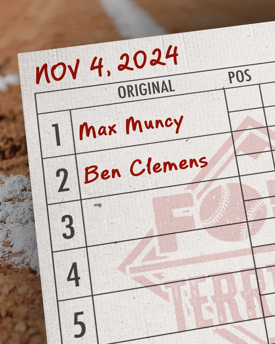 Foul Territory (@foulterritorytv) on Twitter photo We've got a two-time World Series Champion joining the show today. π
ποΈ <a href="/Dodgers/">Los Angeles Dodgers</a> INF @MaxMuncy9
ποΈ @FanGraphs Writer <a href="/_Ben_Clemens/">Ben Clemens</a>
LIVE on YouTube & Fan Duel Networks from 1-3 ET! We've got a two-time World Series Champion joining the show today. π
ποΈ <a href="/Dodgers/">Los Angeles Dodgers</a> INF @MaxMuncy9
ποΈ @FanGraphs Writer <a href="/_Ben_Clemens/">Ben Clemens</a>
LIVE on YouTube & Fan Duel Networks from 1-3 ET!