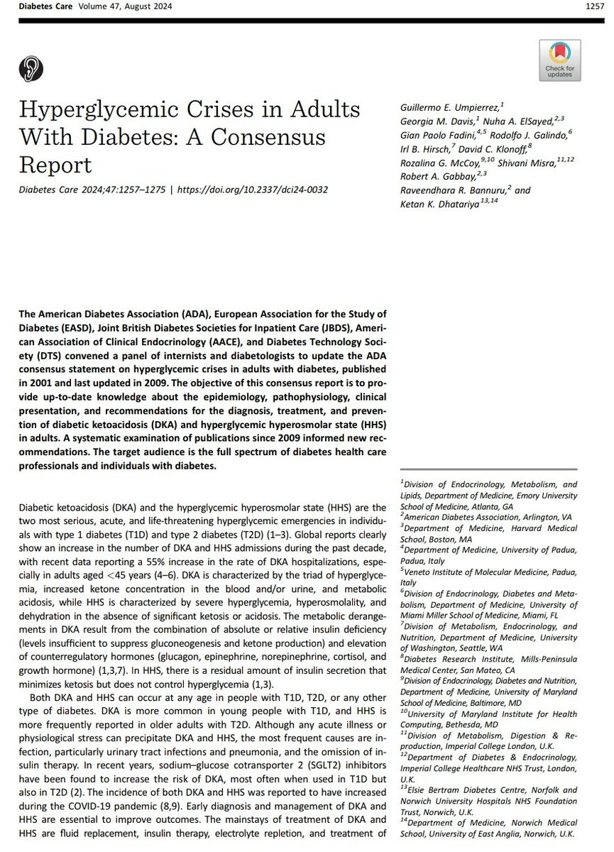 ZHeart11768530's tweet photo. 🔴Hyperglycemic Crises in Adults With Diabetes: A 2024 Consensus Report⤵️  #openaccess 

🔹https://t.co/45zwzz2GkA
 #FOAMed #MedEd #medstudent #paramedic #Cardiology #CardioEd #medtwitter #meded #CardioTwitter #cardiotwiteros  #MedX #cardiovascular #MedTwitter #medical https://t.co/XDvMWcDN8x