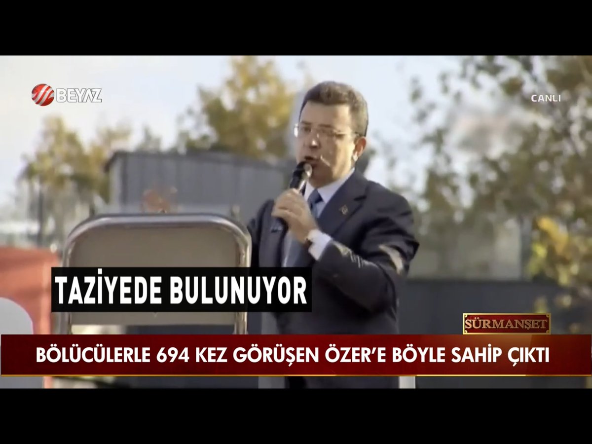 Ak Parti Ankara Milletvekili Osman Gökçek;  Bölücülerle 694 Kez Görüşen Özer’e Ekrem İmamoğlu Sahip Çıktı. <a href="/OsmanGokcek_/">Osman Gökçek</a> <a href="/DuyguCuhadar/">Duygu Çuhadar</a> <a href="/beyaztv/">BEYAZ TV</a> <a href="/BeyazGazete/">Beyaz Gazete</a> <a href="/Surmansett/">Beyaz Tv Sürmanşet</a> 
 #beyaztv