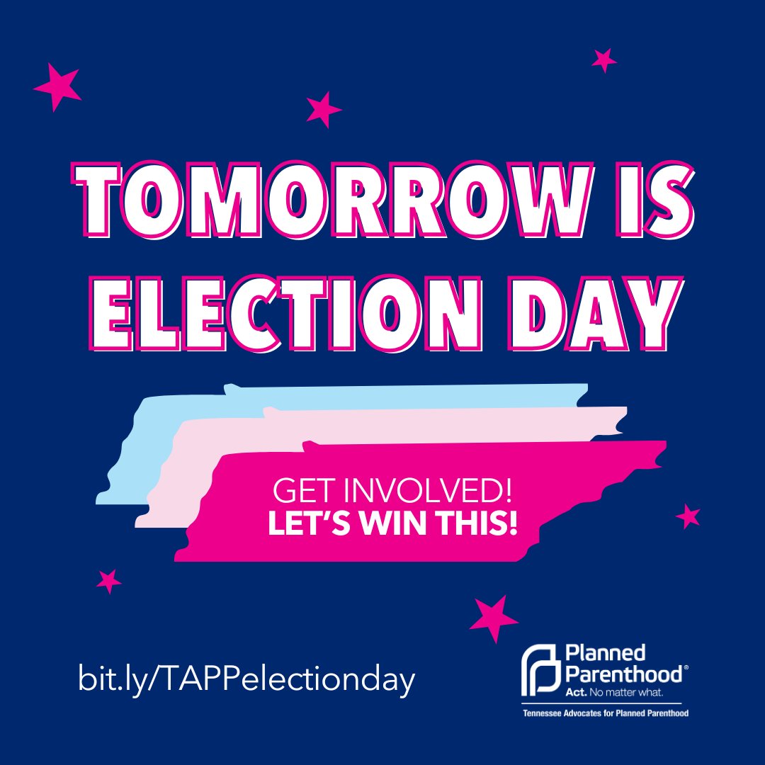The week is here, y'all, and the stakes are high. We need you to join us however you can on #ElectionDay to get out the vote for reproductive rights. Every single contact we have with voters will make a difference in these tight races. Join us at bit.ly/TAPPelectionday