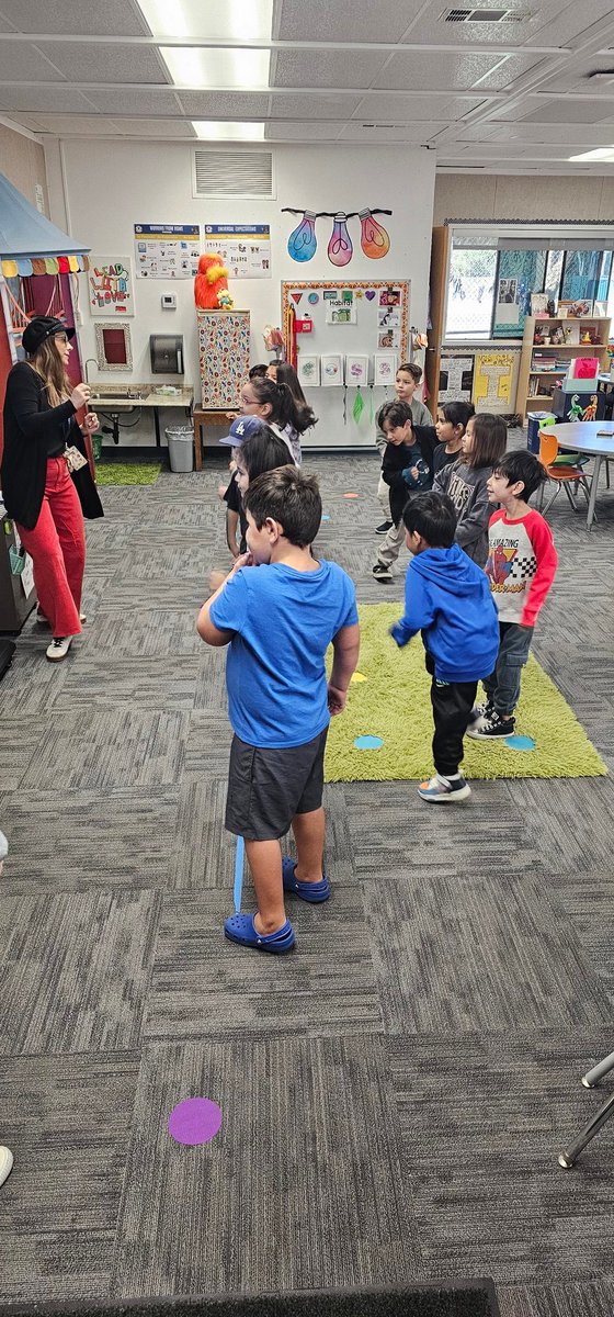 RUSDeAcademy's tweet photo. Elementary rotations!  So fun to see the students enjoying Legos for STEAM, physical education with Mr. Padron, and dancing! https://t.co/w92kP17OGG