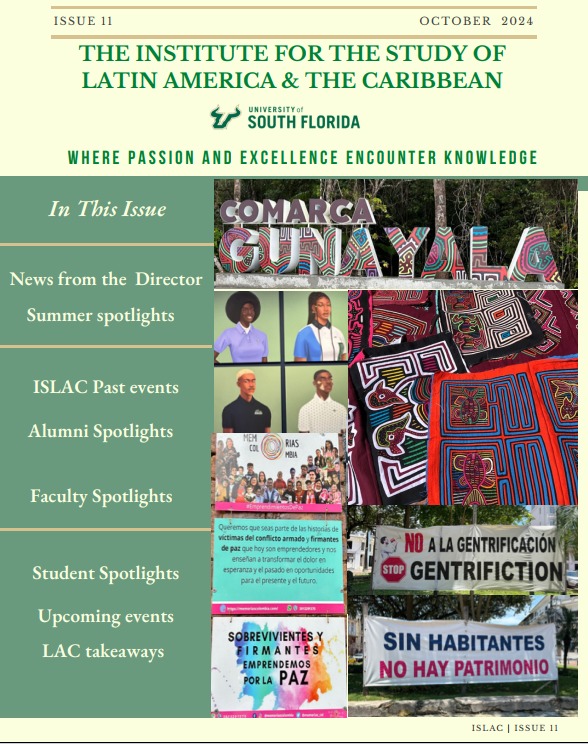 📩 Dear ISLAC community 
  
We want to share with you Issue 11 of the ISLAC Newsletter.

Check it out in our website ➡️ usf.edu/arts-sciences/…