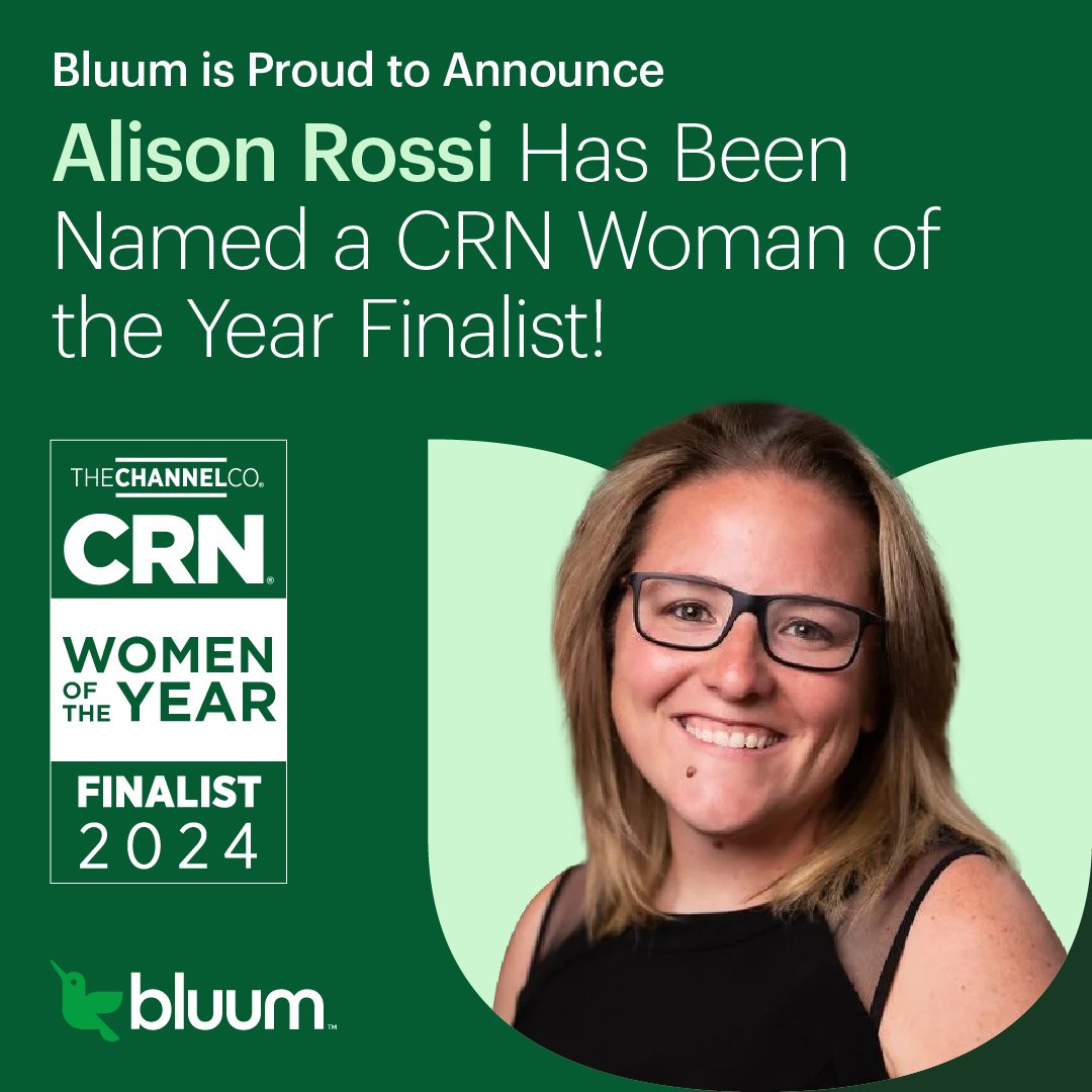 Huge news! Alison Rossi, our VP of Enablement &amp; Offerings, is a finalist for <a href="/CRN/">CRN</a>’s Woman of the Year! 🎉 Her dedication to building partnerships and uplifting #TeamBluum is unmatched. Join us in congratulating Alison on this well-deserved honor! 👏💙 #Bluum #CRNAwards
