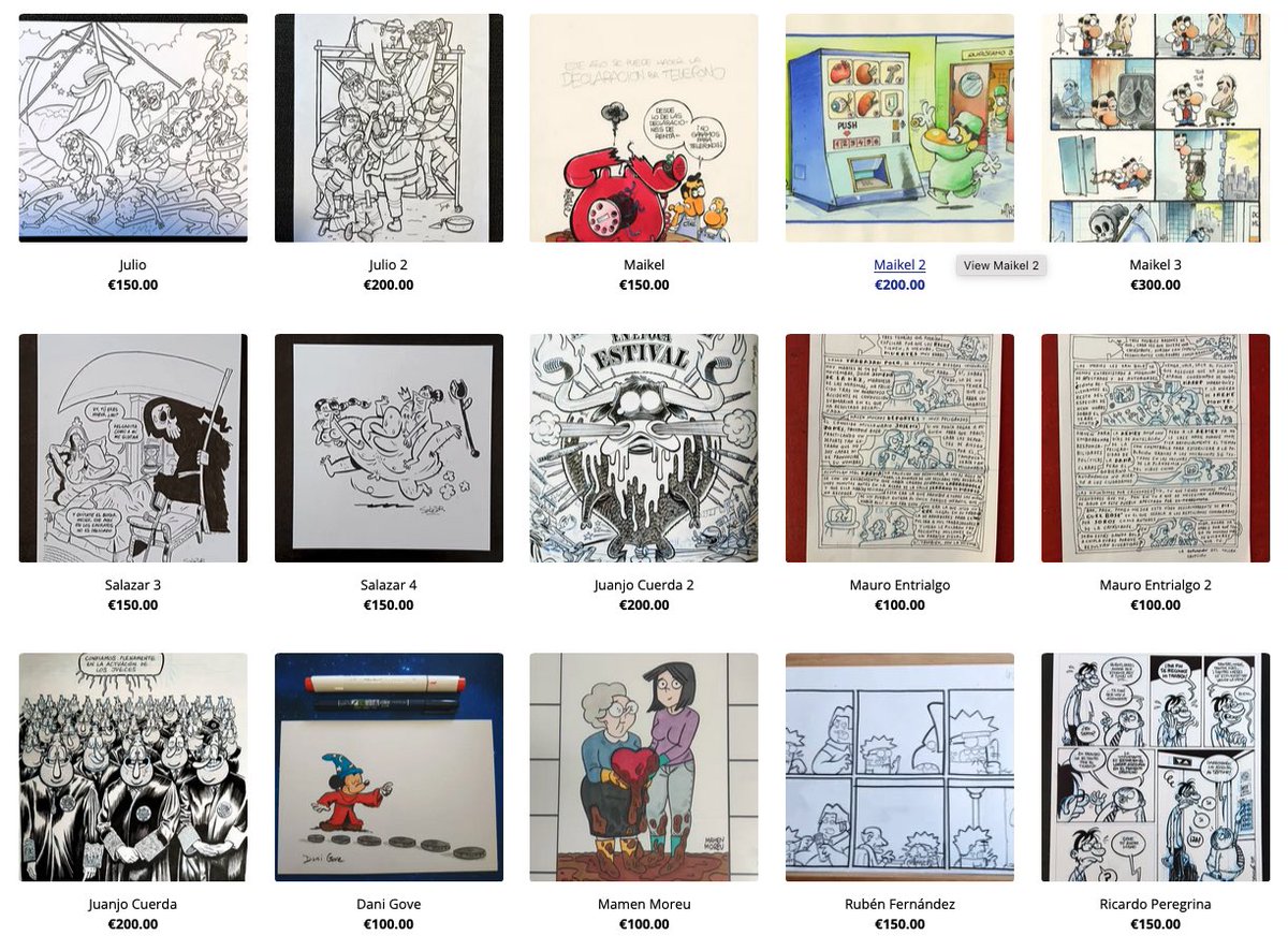 Hemos montado una tienda de originales de autoras y autores de la revista. Todos los ingresos los destinaremos a la ayuda a las personas afectadas por la DANA. Echadle un ojo, porque hay buenas joyas ahí ❤️

eljueves.bigcartel.com