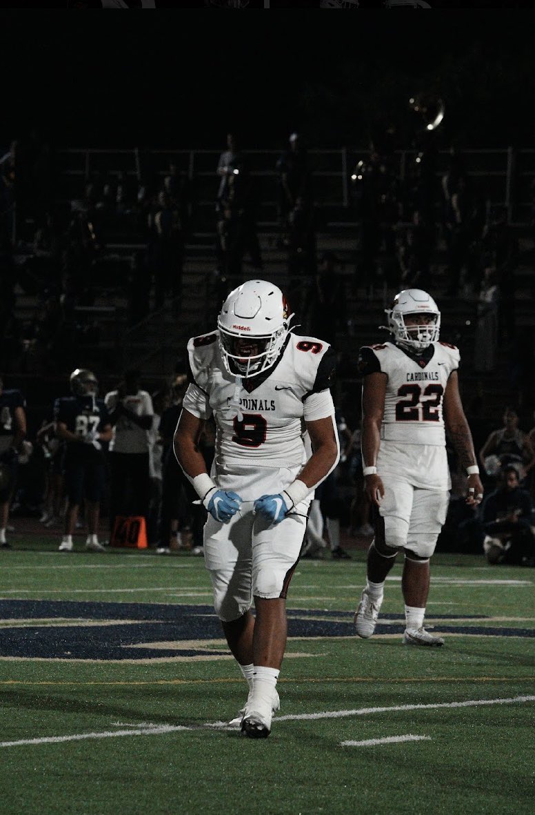 6’0 204 OLB/LB/TE
2025 3.76 GPA
Full Season Highlights 

hudl.com/v/2QFDkX

<a href="/TomCrawfordHC/">Tom Crawford</a> <a href="/ThomasJLash/">Thomas Lash</a> <a href="/CoachSkin/">Aaron Skinner</a> <a href="/coach_rudy7/">Rudy</a> <a href="/bdhs__football/">Bishop Diego Football</a>