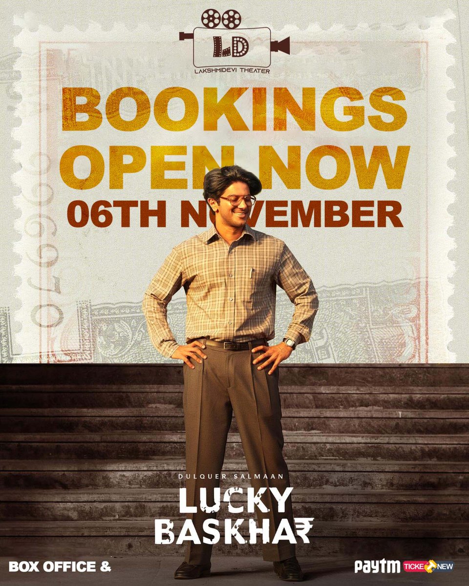 nammaanekalka's tweet photo. Exciting News! "Lucky Baskhar" is all set to entertain you on 6th November at LD Cinemas Hosur! Don't miss out on the excitement! Share with your friends and family! #LuckyBaskhar #LDCinemasHosur #6thNovember
#LuckyBaskhar
#LDCinemasHosur
#6thNov
#NewMovieAlert
@LDCinemasHosur https://t.co/edKKFWNlnk
