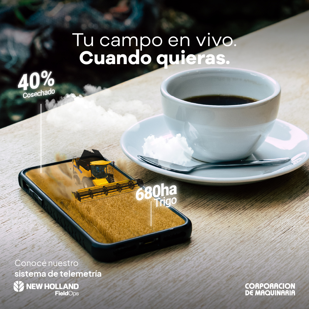 corporacionuy's tweet image. Optimizá recursos, reducí costos y tomá decisiones más seguras. Con nuestro Sistema de Telemetría FieldOps y los servicios de Corporación, llevás tu cosecha al siguiente nivel.

#Comasa #Telemetria
#MonitoreoDeMaquinaria #NewHolland
#AgriculturaInteligente #FieldOps