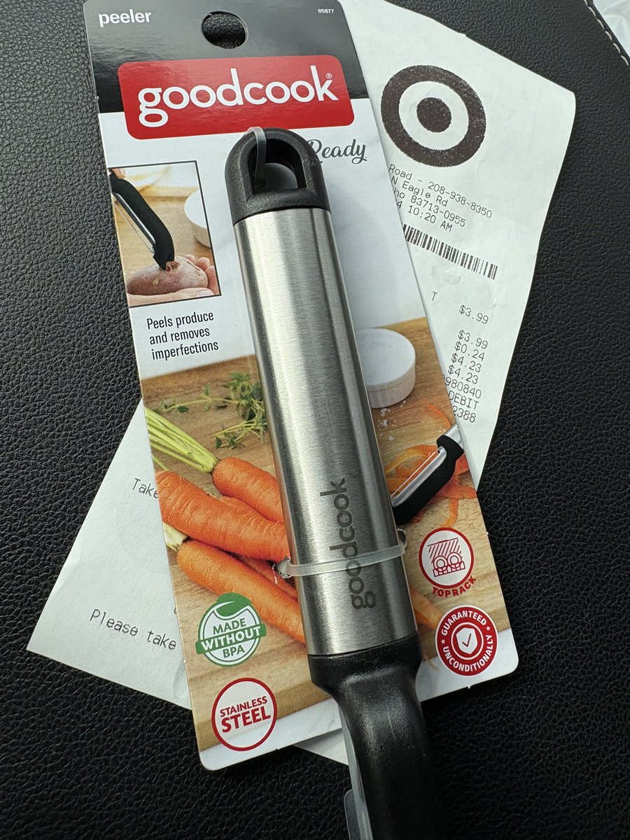 i can confirm it is possible to leave <a href="/target/">Target</a> with one item. $4.23 for a potato peeler.