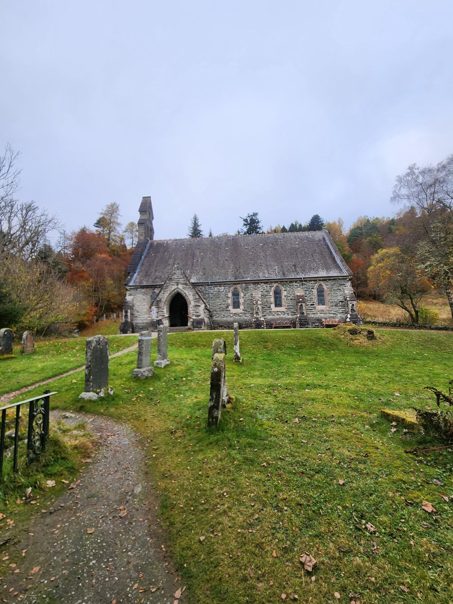 The kirk at Balquhidder where Rob Roy MacGregor might or might not be buried, depending on who you believe #Perthshire