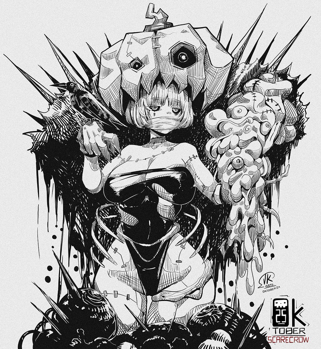 Inktober Digital  25,26,27,28    
#inktober #inktober2024 