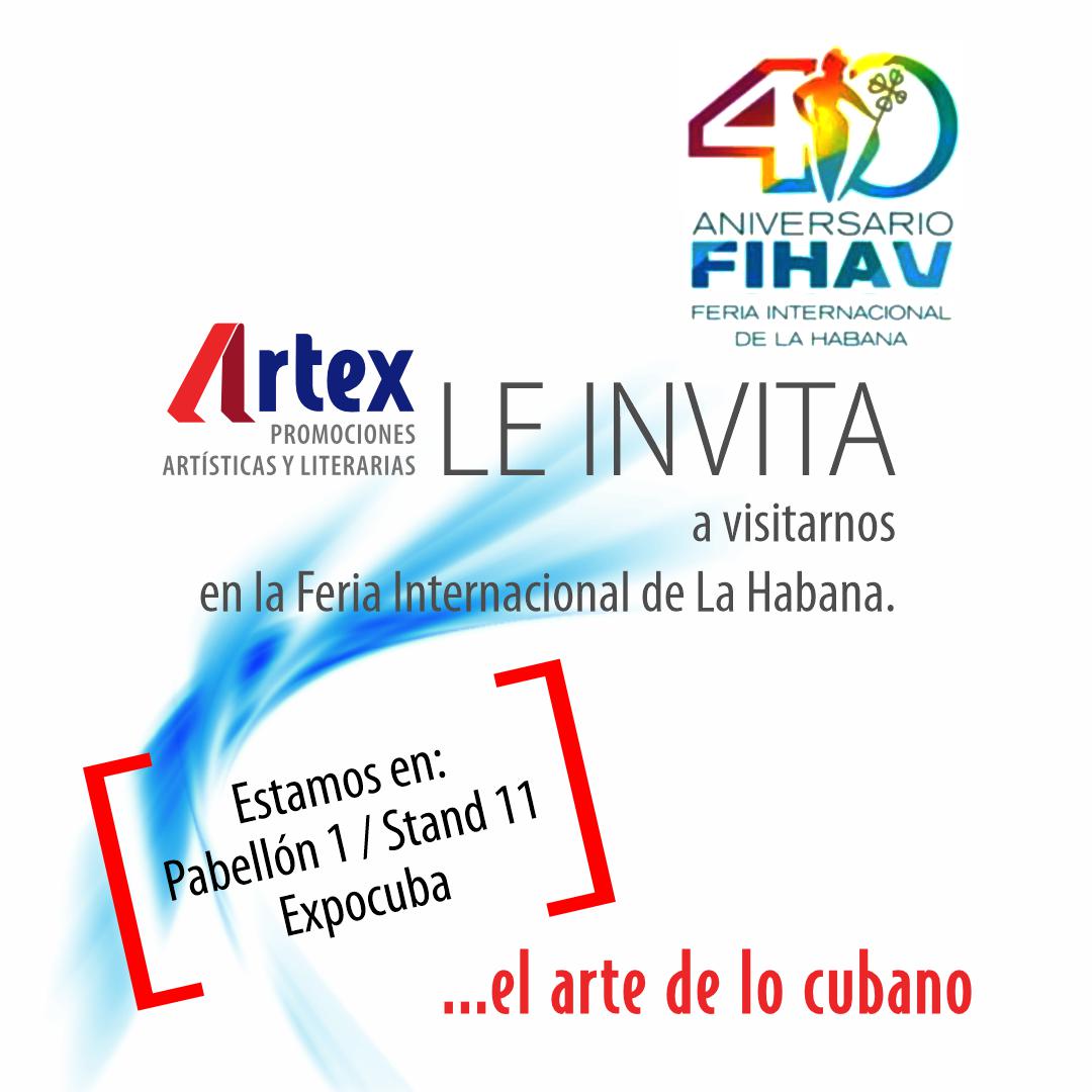 Artex_artecuba's tweet photo. Inaugurada la 40 edición de la Feria Internacional de #LaHabana en #EXPOCUBA.
ARTEX, presente promocionando nuestros productosy servicios culturales 
#SomosArtex #CubaEsCultura #LaCulturaEsLaPatria #AquíEstamos https://t.co/3SSkvzILx5