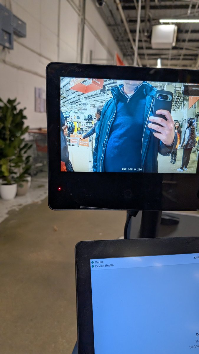 B&amp;Q have somehow contrived an even less flattering configuration for the self-checkout camera screen than the average supermarket