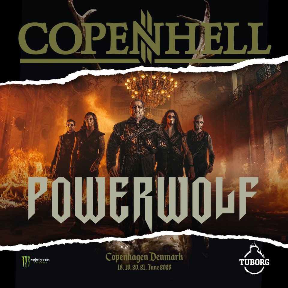powerwolfband's tweet image. We'll be back in Denmark next year! Copenhell, det bliver fantastisk! #copenhell #powerwolf #heavymetal