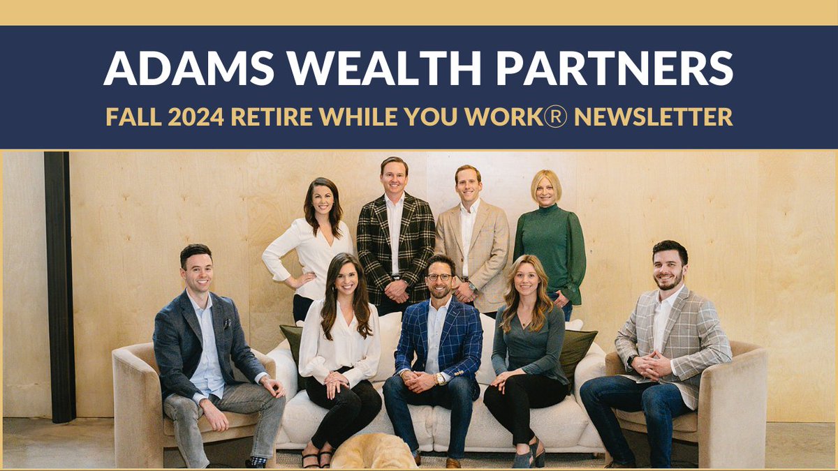 AdamsWealthPtrs's tweet image. Look out for our Fall 2024 Newsletter! Updates and events are on the way—check your mailbox soon!

You can also view the full newsletter on our website: davidadamsfinancialplanning.com/fall-2024-news…

#newsletter #fallnewsletter #AWP #employeeupdates