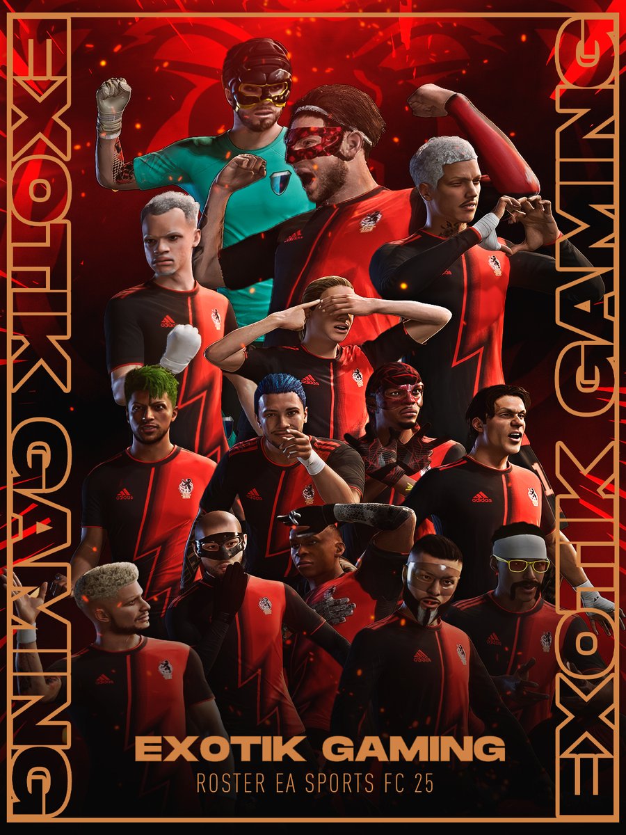 🚨 PRESENTACIÓN 🚨

Aquí tenéis a los jugadores que nos llevarán a lo más alto esta temporada 🔥

Estaremos compitiendo en: 
  🇪🇺 <a href="/OfficialVPG/">Virtual Pro Gaming</a> Elite A  
  🇪🇸 <a href="/VPG_Spain/">Virtual Pro Gaming España</a> Superliga A
  🇪🇸 <a href="/PLGeFootBall/">PLG efootball</a> 2º División
  🇪🇸 <a href="/VPLSpain/">VPL Spain</a> Conferencia Zeus

#EX0TIKPOWER • #FC25