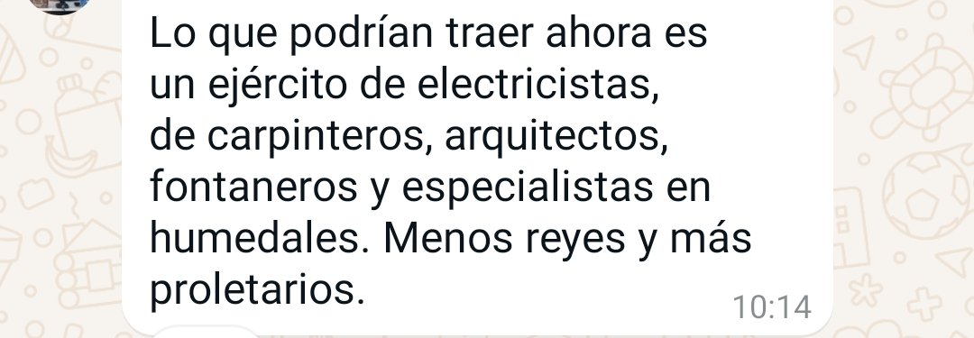 Esto decía un amigo en un grupo de WhatsApp y también es muy importante. 

Hace falta también estos perfiles.