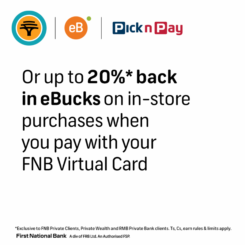 FNBSA's tweet photo. Get rewarded by FNB when you shop at Pick n Pay.
#FNBxPnP