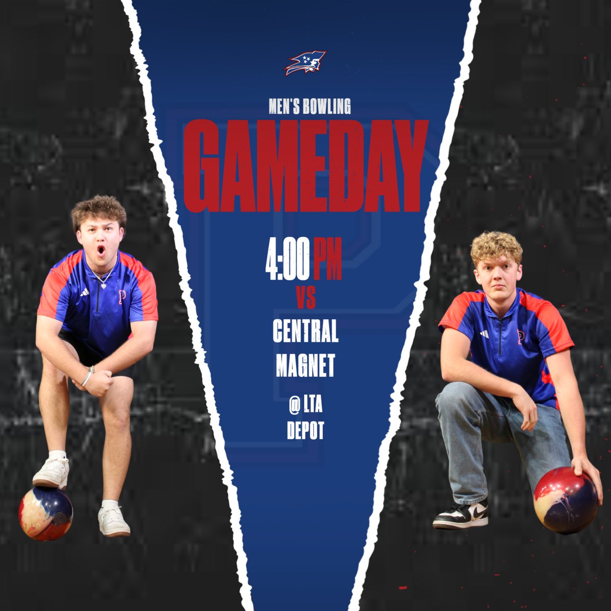 Rolling into gameday with strikes and spares in store! The Page Men's Bowling team is ready to take on Central Magnet at 4:00 PM at LTA Depot! #PHTID
