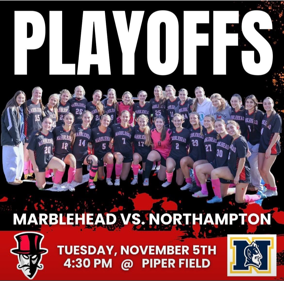 Marblehead High School Girls Soccer (@mhdgsoc) on Twitter photo Please come support our team tomorrow at 4:30pm @ Piper Field!!! ❤️🖤⚽️ <a href="/MattWilliams_SN/">Matt Williams</a> <a href="/AboyounMark/">Mark Aboyoun</a> <a href="/JessMHTVSports/">MHTV Sports</a> <a href="/MarbleheadHS_AD/">MHS Athletics</a> Please come support our team tomorrow at 4:30pm @ Piper Field!!! ❤️🖤⚽️ <a href="/MattWilliams_SN/">Matt Williams</a> <a href="/AboyounMark/">Mark Aboyoun</a> <a href="/JessMHTVSports/">MHTV Sports</a> <a href="/MarbleheadHS_AD/">MHS Athletics</a>