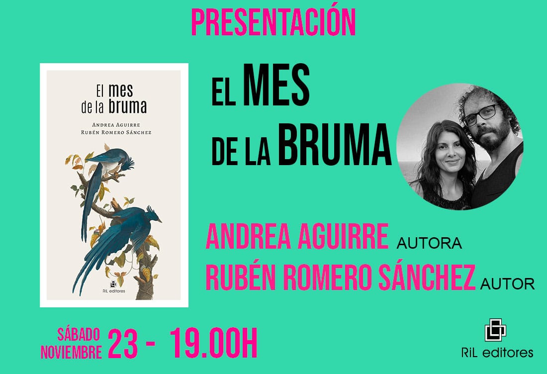 Rubén Romero Sánchez (@rromerosanchez) on Twitter photo A <a href="/andreaaguirre80/">Andrea Aguirre</a> y a mí nos gustaría que nos acompañarais en un día muy especial. El sábado 23 de noviembre, a las 19h en <a href="/laanonimalib/">La Anónima Librería</a>, presentamos "El mes de la bruma", un poemario donde caben el duelo, la memoria y, ante todo, el amor.
Habrá sorpresas, no os lo perdáis. A <a href="/andreaaguirre80/">Andrea Aguirre</a> y a mí nos gustaría que nos acompañarais en un día muy especial. El sábado 23 de noviembre, a las 19h en <a href="/laanonimalib/">La Anónima Librería</a>, presentamos "El mes de la bruma", un poemario donde caben el duelo, la memoria y, ante todo, el amor.
Habrá sorpresas, no os lo perdáis.