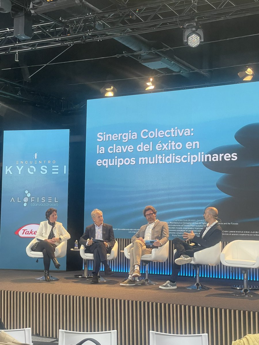 Luis Sánchez-Guillén (@luissanchezglln) on Twitter photo Estamos en el I Encuentro Kyosei sobre el tratamiento de #analfistula #eii
- Innovación con alma 👩💻
- Los equipos multidisciplinares 👭
- Resultados de los estudios 👨🏫
- ¿Y en la vida real?
Interesantísimo debate con <a href="/GarciaOlmoD/">Damian Garcia-Olmo, Professor of Surgery</a> <a href="/Marilomma/">Marilo Martin Arranz</a> <a href="/JordiRimola/">JordiRimola</a> <a href="/Takeda_ES/">Takeda_ES</a> Estamos en el I Encuentro Kyosei sobre el tratamiento de #analfistula #eii
- Innovación con alma 👩💻
- Los equipos multidisciplinares 👭
- Resultados de los estudios 👨🏫
- ¿Y en la vida real?
Interesantísimo debate con <a href="/GarciaOlmoD/">Damian Garcia-Olmo, Professor of Surgery</a> <a href="/Marilomma/">Marilo Martin Arranz</a> <a href="/JordiRimola/">JordiRimola</a> <a href="/Takeda_ES/">Takeda_ES</a>