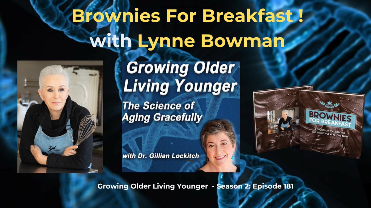 181 Lynne Parmiter Bowman. Brownies For Breakfast! askdrgill.com/2024/11/04/181… Lynne Bowman  shares her journey to writing “Brownies for Breakfast,” a cookbook for diabetics. She emphasizes the importance of whole, real food,  highlighting colorful, nutrient-dense meals.