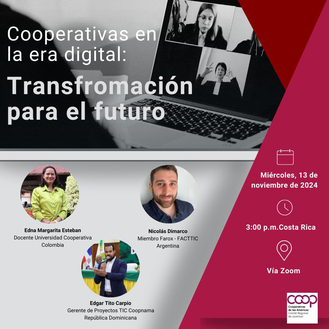 Les extendemos la invitación a nuestro próximo Conversatorio, un espacio en el cual compartiremos valiosas experiencias y conocimientos. 💻

El link de inscripción está en nuestro perfil. 

¡Los esperamos! 🤗