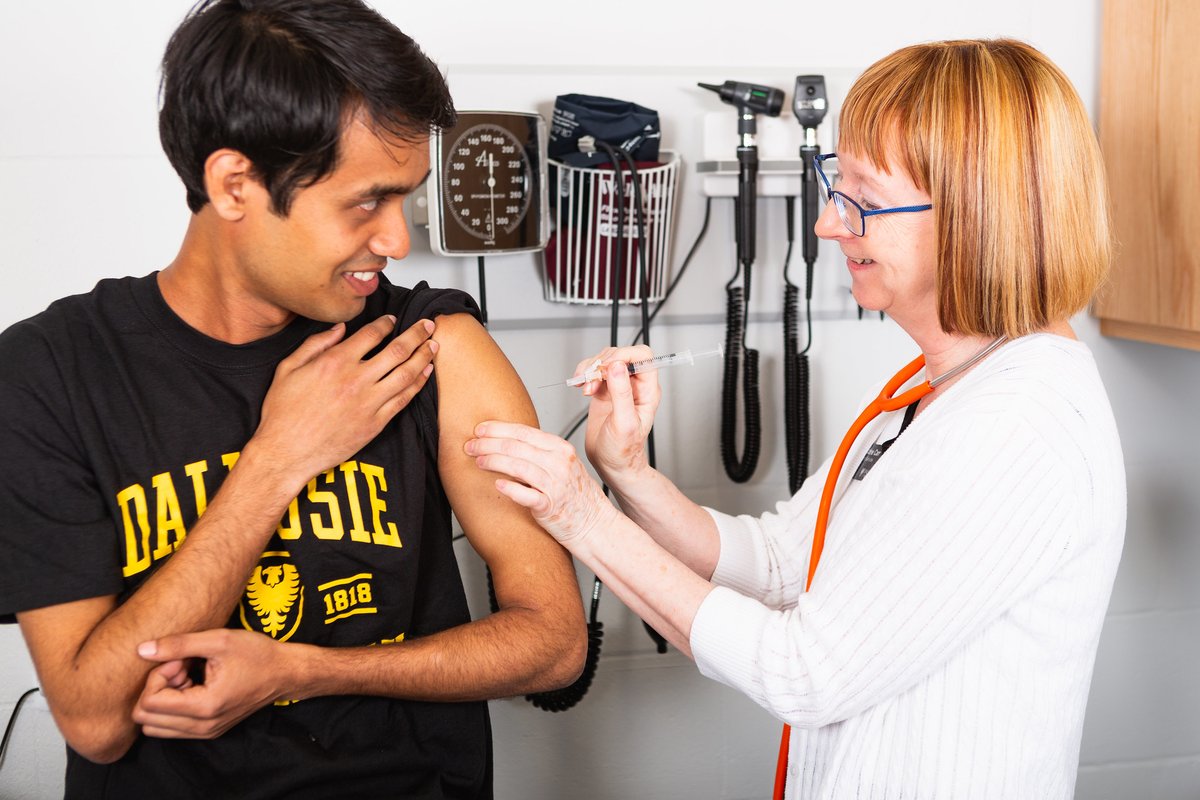 Protect yourself and others! Appointments are available for Dalhousie’s on-campus flu shot clinics in Halifax and Truro. 

On-campus flu shots are available FREE for all students, faculty and staff, as well as members of your family and the community.: ow.ly/XS7550TMye3