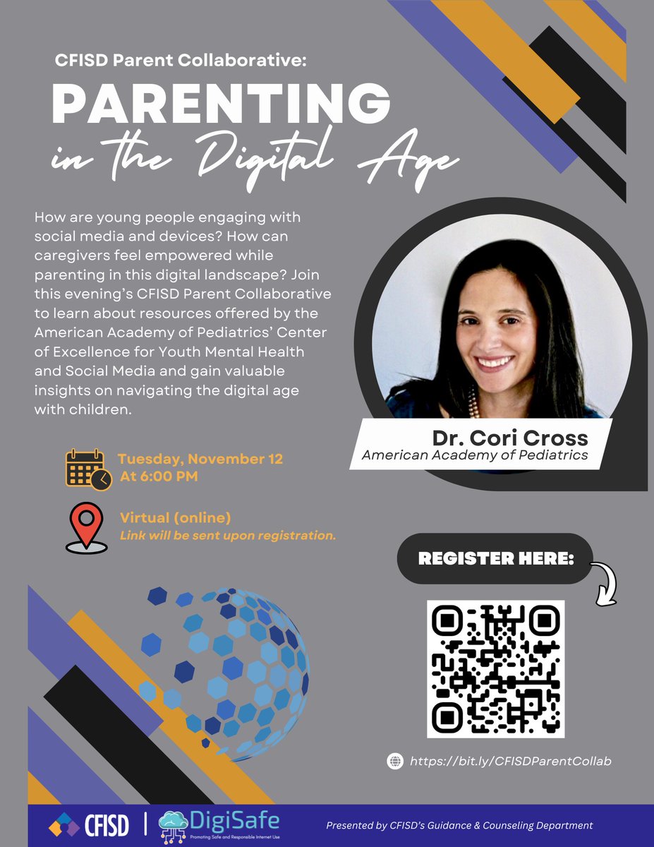CFISDCounseling's tweet photo. @CyFairISD please join us for our upcoming parent collaborative.  The event is virtual, so you can participate from the comfort of your home or wherever you choose.  Please register to receive the link for this important parent training. https://t.co/tWqLxSykLR