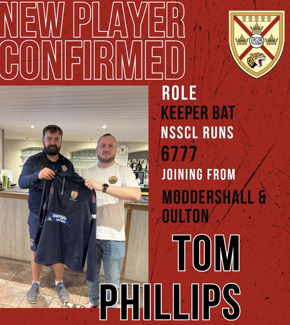 LittleStokeCC's tweet photo. We are delighted to announce that Tom Phillips is joining Little Stoke CC for the 2025 campaign. 

We are very much looking forward to seeing him at the Sid Jenkins Ground next season. https://t.co/U9uV2Isvss