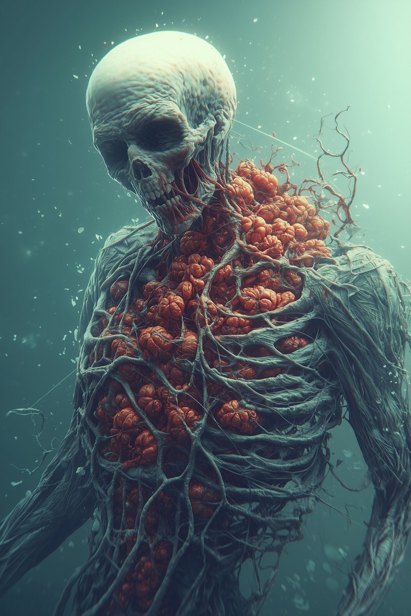 Do you survived Halloween?!
Good eve

#darkart #aiart #skull #skeleton #darkaesthetics #HorrorArt