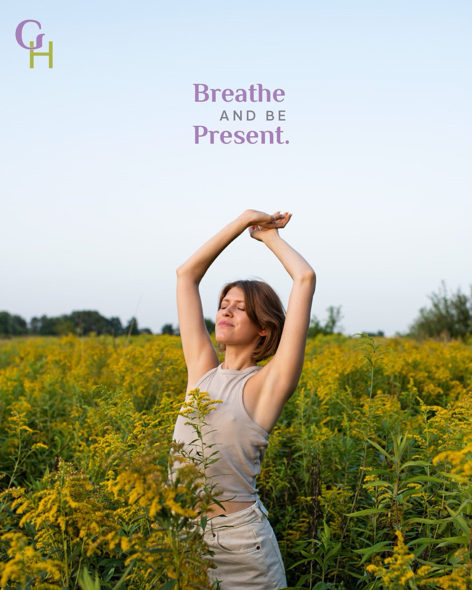 In the hustle of the day to day, take a minute to breathe and be present. Did you know mindfulness can reduce stress and improve focus? Try it today! #bepresent #breath #mindfullnes