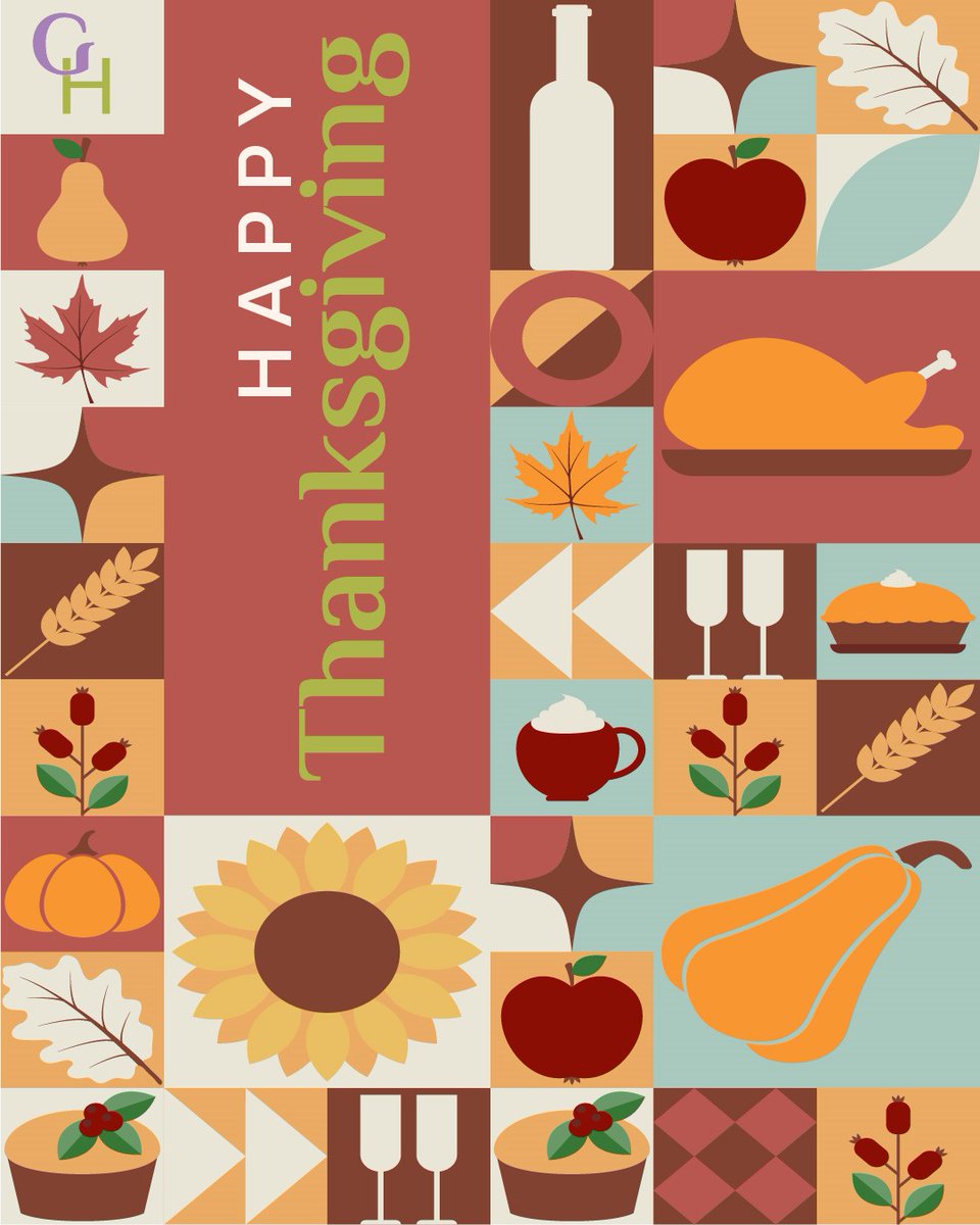 Happy Thanksgiving!  Today, we celebrate gratitude and togetherness. May your day be filled with joy, laughter and cherished moments with family and friends.  #Thanksgiving #Gratitude #ThankfulHeart #GratefulLiving