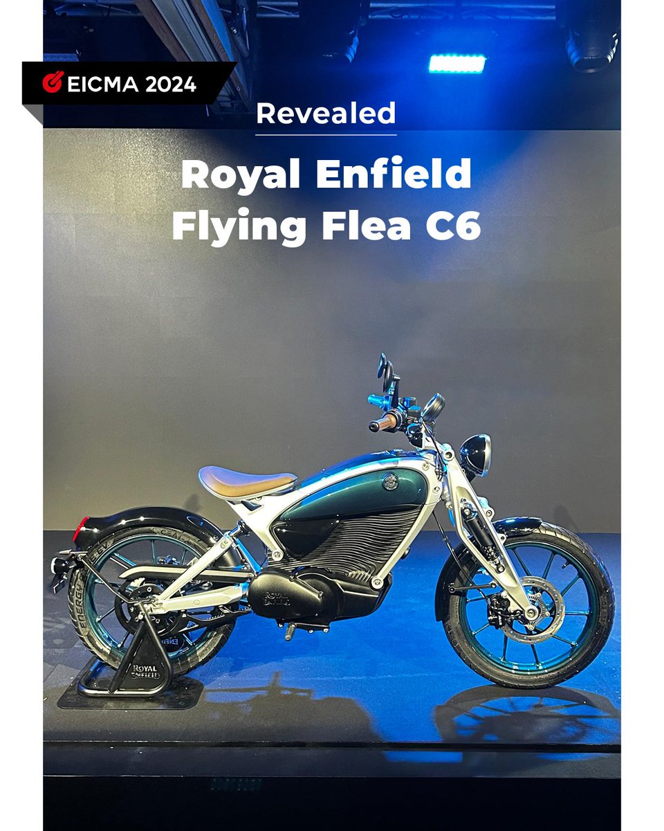 theridersinc's tweet photo. Royal Enfield just unveiled the 'Flying Flea' it's first electric motorcycle.

#royalenfield #electric #flyingflea #thedrop https://t.co/e5bWi5wlUb