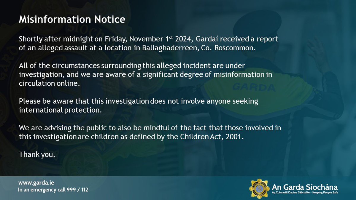 Misinformation Notice:

We appeal to you all to always independently verify the content published on social media and which may be shared with you through a direct messaging app.
